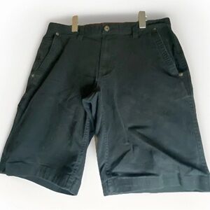 Eddie Bauer Black Shorts Hiking Outdoors Mens 32 Stretch 5 Pocket Comfort Fit